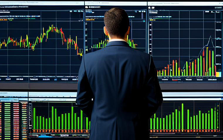 AI 금융 시장 데이터 분석 - AI-Powered Financial Analysis**

"A financial analyst, fully clothed in a professional business suit...