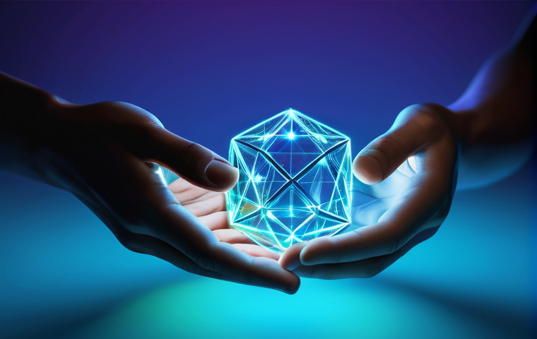 블록체인 기술을 활용한 자산 관리 - **Prompt:** An elegant and sophisticated image showcasing the blockchain's role in ensuring the auth...