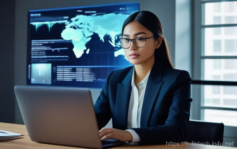 AI 투자 포트폴리오 관리 - **Prompt:** A discerning young professional, dressed in smart business casual attire (e.g., a blazer...